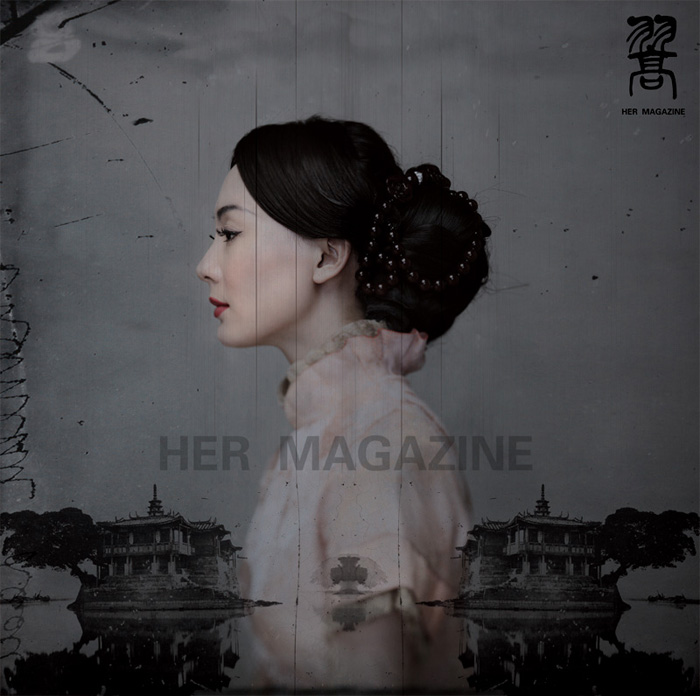 旗袍皇后陳數(shù)最新復(fù)古寫真
