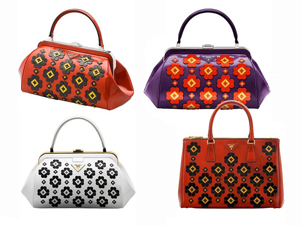 把優(yōu)雅玩出俏皮感 Prada2012秋冬復(fù)古手袋