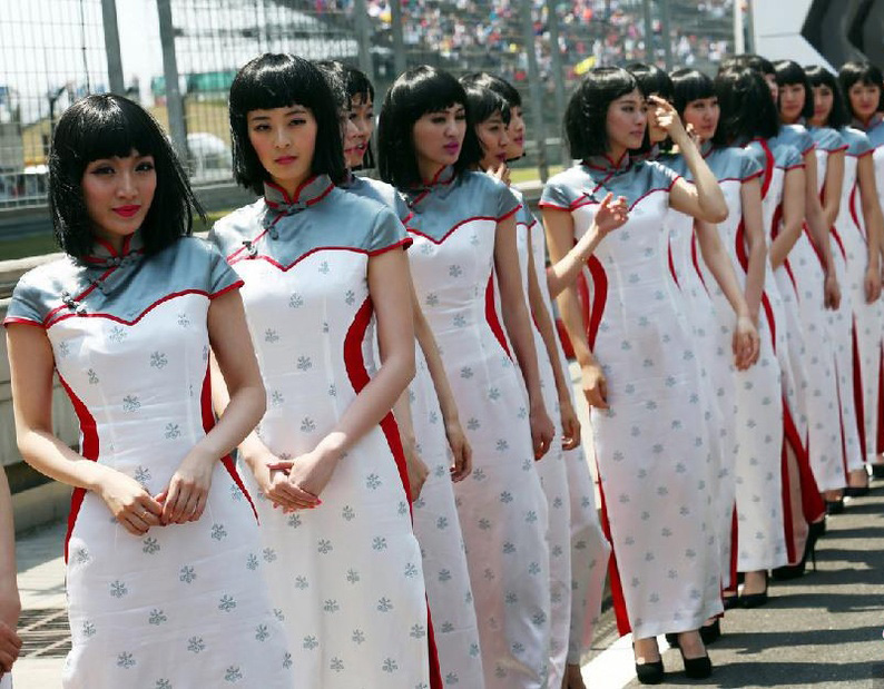 F1中國大獎賽禮儀小姐旗袍秀