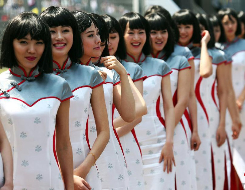 F1中國大獎賽禮儀小姐旗袍秀