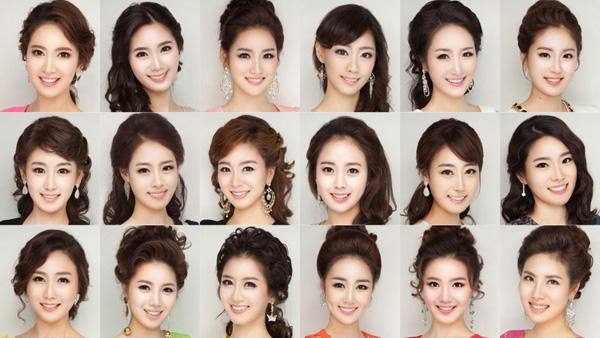 2013年韓國小姐選美 網友笑稱異父異母親姐妹