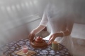 旗袍茶美人